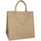 MAJESTIC MID SIZE JUTE SHOPPER TOTE BAG in Natural.