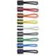 COLOURFUL ZIP PULLERS.
