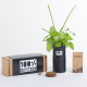 DESK TOP GARDEN BLACK ALUMINIUM METAL BOXED SET OF THREE.