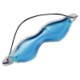 EYE MASK OASIS CLEAR TRANSPARENT & BLUE with Elastic Strap.