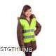 SAFETY VEST CHILDRENS, YELLOW-NEON.