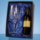 SINGLE GOBLET GIFT SET with a 18,7Cl Bottle of Red Wine.
