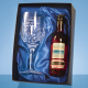 SINGLE GOBLET GIFT SET with a 18,7Cl Bottle of Rose Wine.