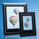 BLACK SURROUND WITH SILVER INLAY GLASS FRAME FOR 4 INCH x 6 INCH PORTRAIT PHOTO; SKILLET: INC.