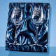 2 DIAMANTE WINE GLASSES with Elegance Spiral Cutting in an Attractive Gift Box.