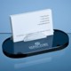 14CM SMOKED GLASS BUSINESS CARD HOLDER.