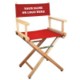 NATURAL-FRAME DIRECTORS CHAIR.