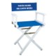 WHITE-FRAME DIRECTORS CHAIR.