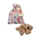 GINGERBREAD COOKIE OR BISCUIT with Logo Father Christmas Father Christmas Santa Present Bag.