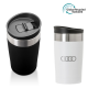 ARUSHA RECYCLED STAINLESS STEEL METAL 350ML COFFEE CUP.