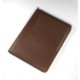 MELBOURNE NAPPA LEATHER A4 ZIP CONFERENCE FOLDER in Brown.