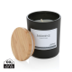 UKIYO DELUXE SCENTED CANDLE with Bamboo Lid in Black.