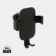 RCS RECYCLED PLASTIC 10W CORDLESS CHARGER CAR HOLDER in Black.