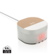 ARIA 5W CORDLESS CHARGER DIGITAL CLOCK in White.