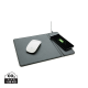 MOUSEMAT with 5W Cordless Charger in Black.