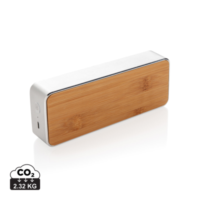 NEVADA BAMBOO 3W CORDLESS SPEAKER in Grey