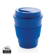 REUSABLE COFFEE CUP with Screw Lid 350ml in Blue.