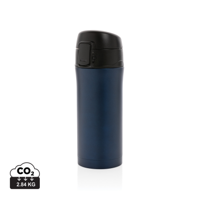 METALLIC EASY LOCK VACUUM MUG in Blue