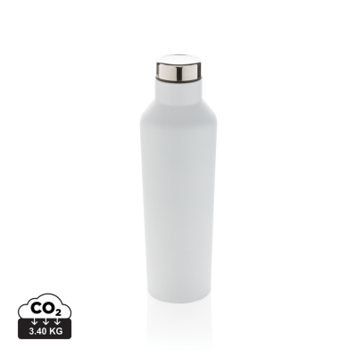 MODERN VACUUM STAINLESS STEEL METAL WATER BOTTLE in White