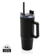 TANA RCS PLASTIC TUMBLER with Handle 900Ml in Black.