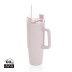 TANA RCS PLASTIC TUMBLER with Handle 900Ml in Pink.