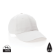 IMPACT 6 PANEL 280GR RECYCLED COTTON CAP with Aware™ Tracer in White.