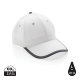 IMPACT AWARE™ BRUSHED RCOTTON 6 PANEL CONTRAST CAP 280G in White.