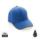 IMPACT AWARE™ BRUSHED RCOTTON 6 PANEL CONTRAST CAP 280G in Blue.