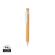 BAMBOO PEN with Wheatstraw Clip in White.