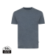 IQONIQ MANUEL RECYCLED COTTON TEE SHIRT UNDYED in Heather Navy.