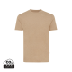 IQONIQ MANUEL RECYCLED COTTON TEE SHIRT UNDYED in Heather Brown.
