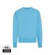IQONIQ KRUGER RELAXED RECYCLED COTTON CREW NECK in Tranquil Blue.