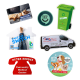 FLAT FLEXIBLE FRIDGE MAGNET - SHAPE WITHIN 85MM x 54MM in White.