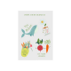BIODEGRADABLE PAPER STICKER - KISS CUT SHAPE - A7 in White.