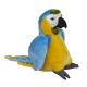 BLUE & GOLD MACAW SOFT TOY.