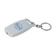 CLICKER KEYRING TORCH LIGHT in White - Silver.