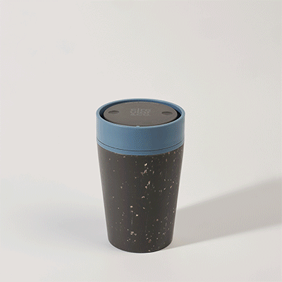 CIRCULAR CUP 8OZ in Grey & Rockpool Blue