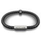 NOTCH® BRACELET WRISTBAND MADE FROM PREMIUM LEATHER - BLACK.