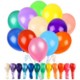 12 INCH THICKEN RAINBOW LATEX BALLOONS.
