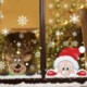 CHRISTMAS SNOWFLAKE WINDOW GLASS STICKER.