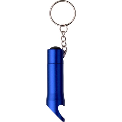 BOTTLE OPENER with Torch in Cobalt Blue.