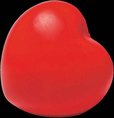 ANTI STRESS HEART in Red.