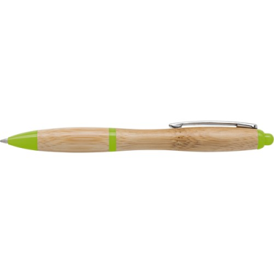 BAMBOO BALL PEN in Lime.