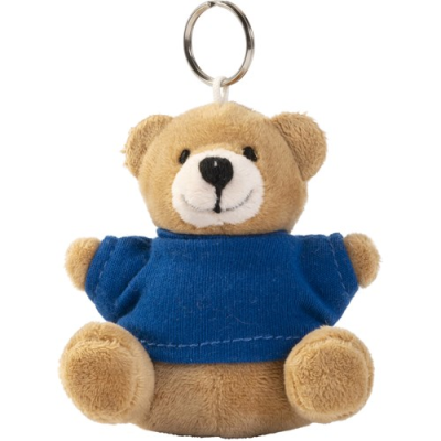 TEDDY BEAR KEYRING in Cobalt Blue.