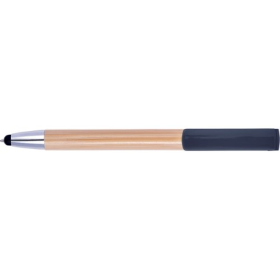 BAMBOO BALL PEN AND STYLUS in Black.