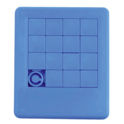 SLIDING PUZZLE GAME in Blue.