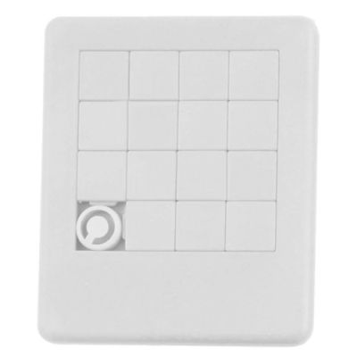 SLIDING PUZZLE GAME in White.