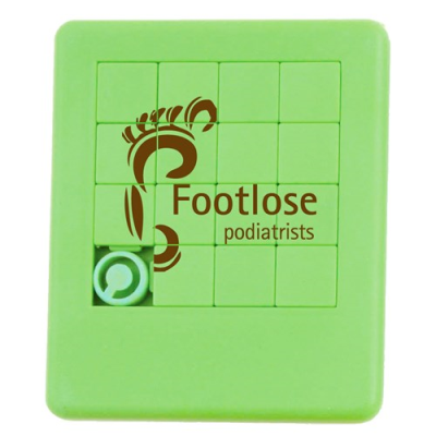 SLIDING PUZZLE GAME in Green.