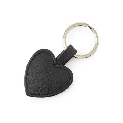 HEART SHAPE KEYRING FOB in Recycled Como, a Quality Vegan PU.