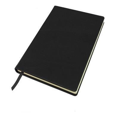 SANDRINGHAM NAPPA LEATHER A5 CASEBOUND NOTE BOOK.